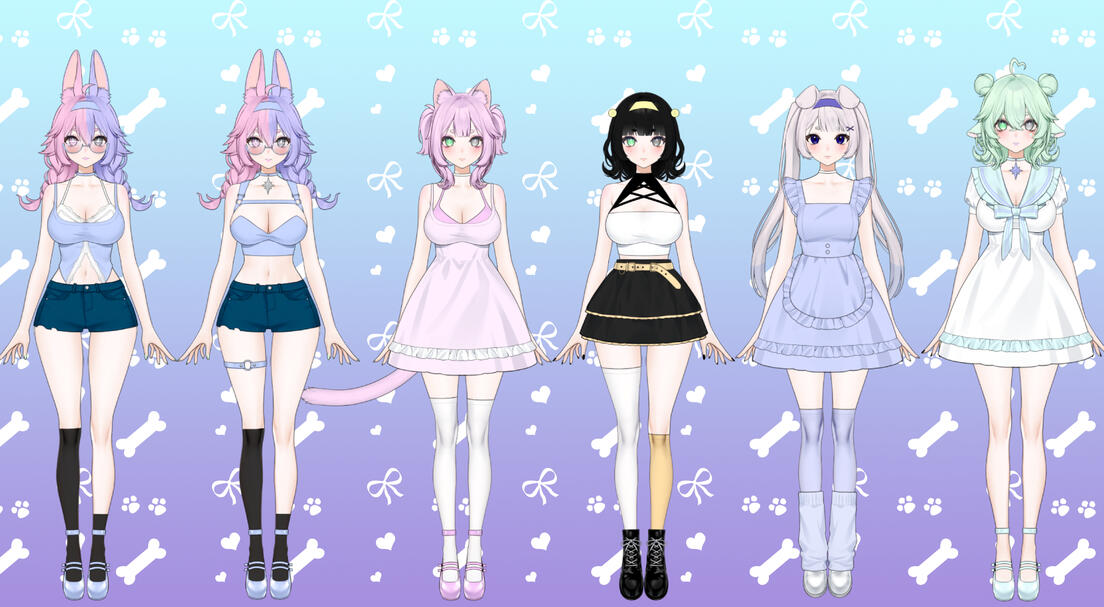 Includes Cat, Penguin, Dog and Lamb Shu