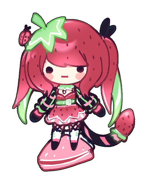Strawberry Cake Shu